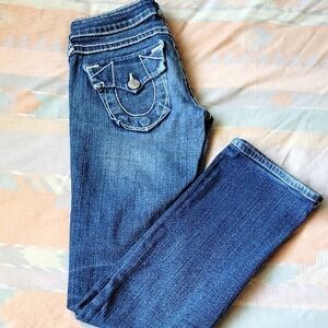 True Religion Blue Straight Leg Jeans